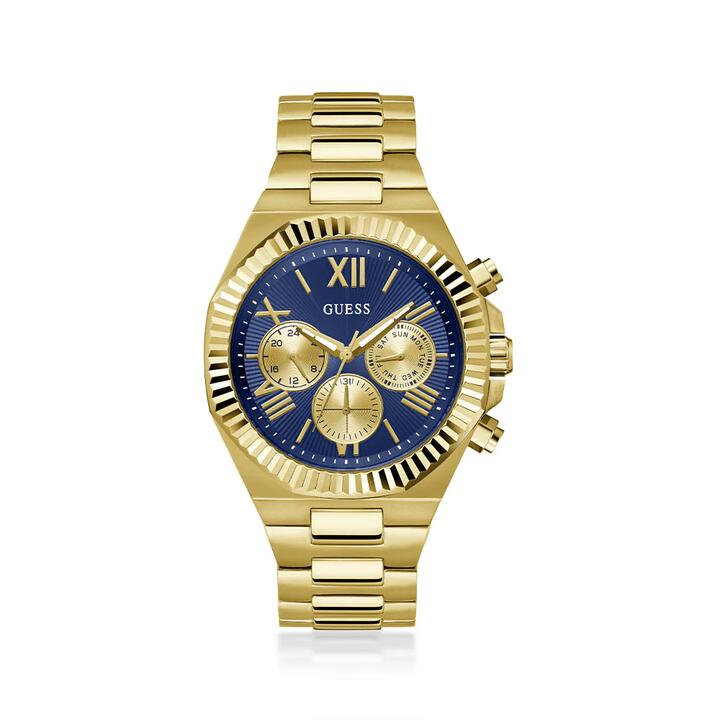 Image of Watches. Product name - Guess Equity Quartz Multifunction Gold Tone Watch GW0703G6 in colour by brand - Guess