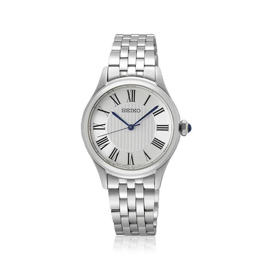 Image of Watches. Productname: Seiko Conceptual Caprice Silver Tone Quartz Watch SUR609P in Watch colour by brand - Seiko