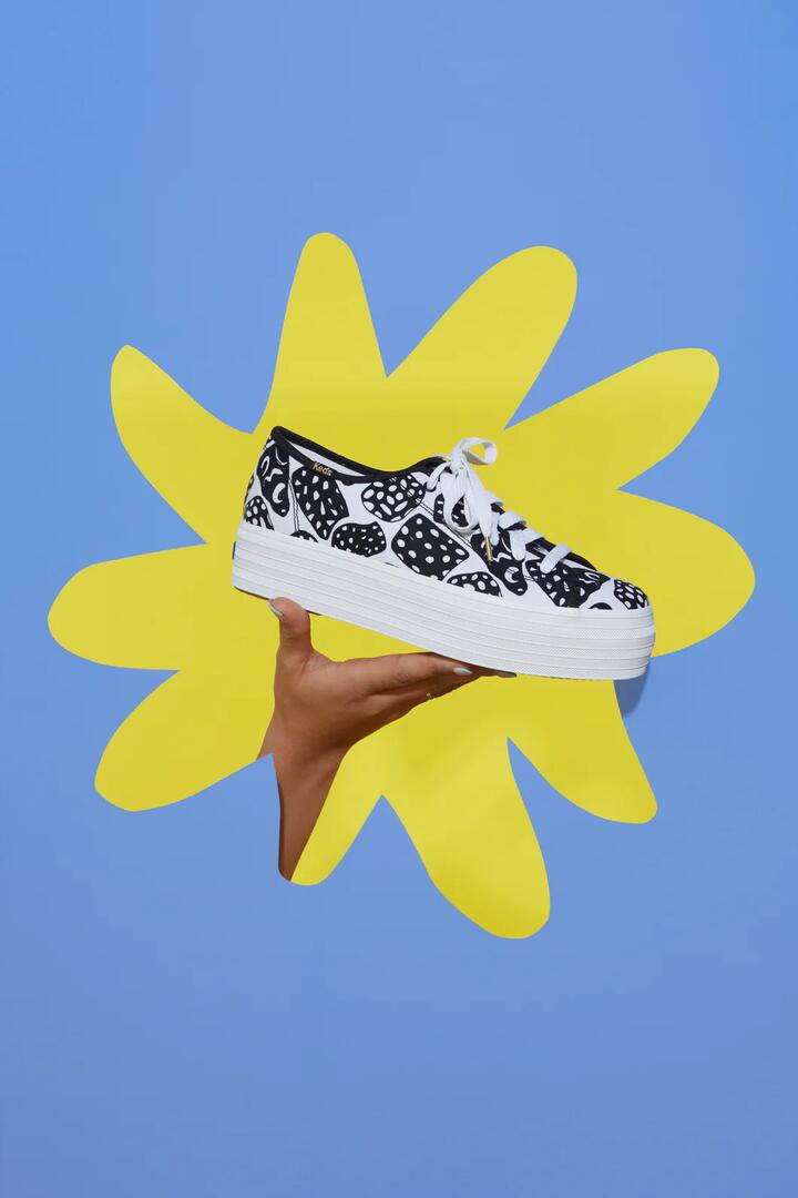 Image of Sneakers. Product name - Moonrock Triple Up Sneaker in Print colour by brand - Gorman