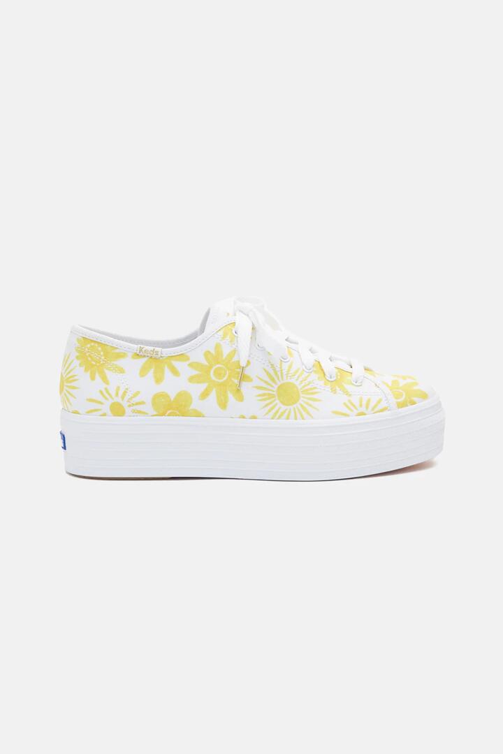 Image of Sneakers. Product name - Sunshine Triple Up Sneaker in Print colour by brand - Gorman
