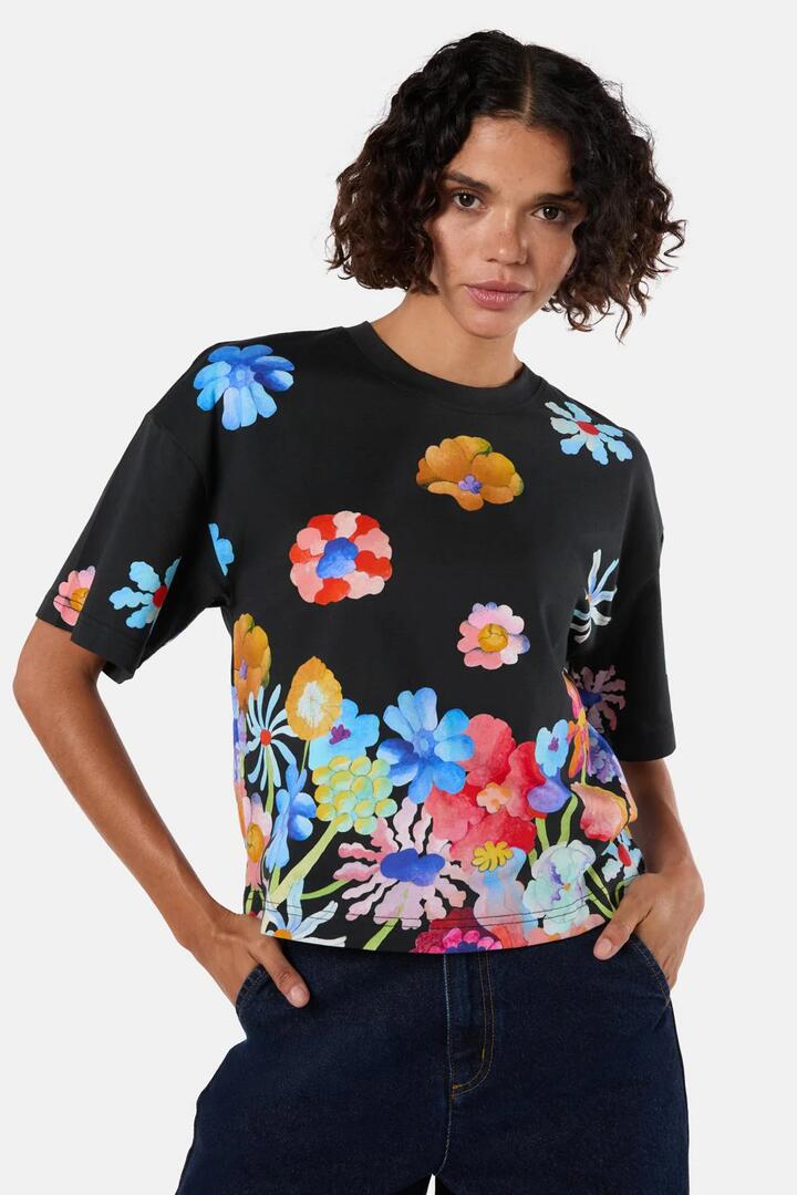 Image of T-Shirts. Productname: Big BouquetPlacementRelaxedTee in Print colour by brand - Gorman