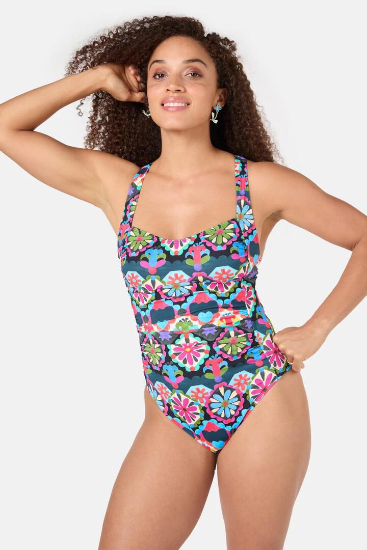 Image of Swimwear. Product name - Friendly Folk One Piece in Print colour by brand - Gorman