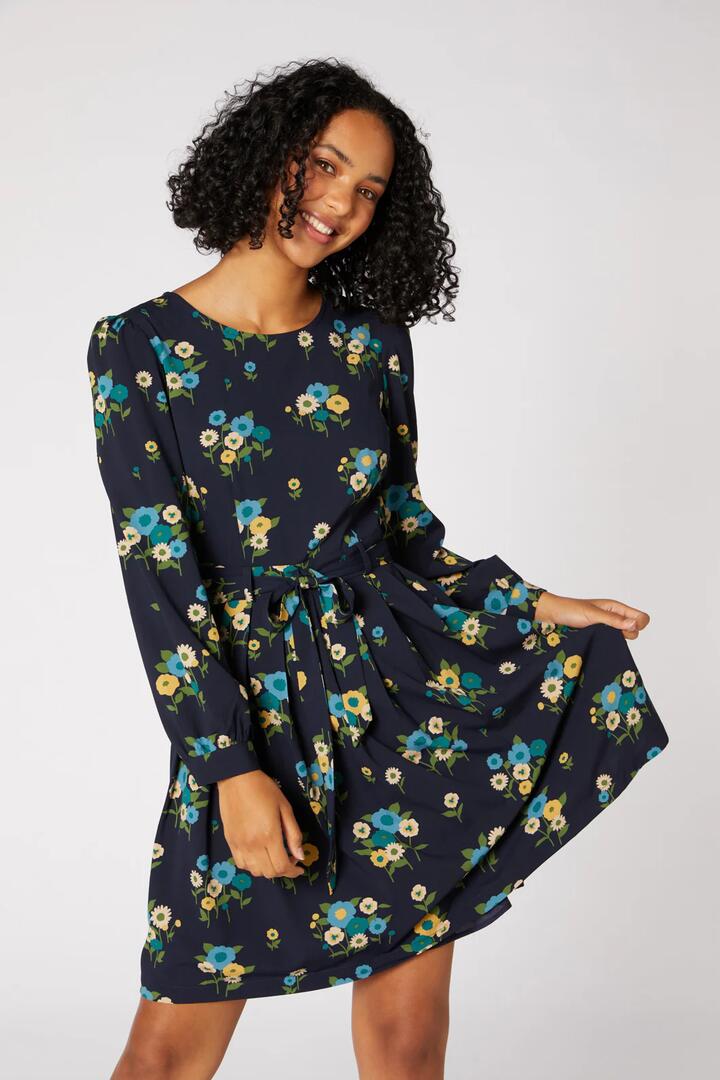 Image of Dresses. Product name - Bella Dress in Navy colour by brand - Princess Highway