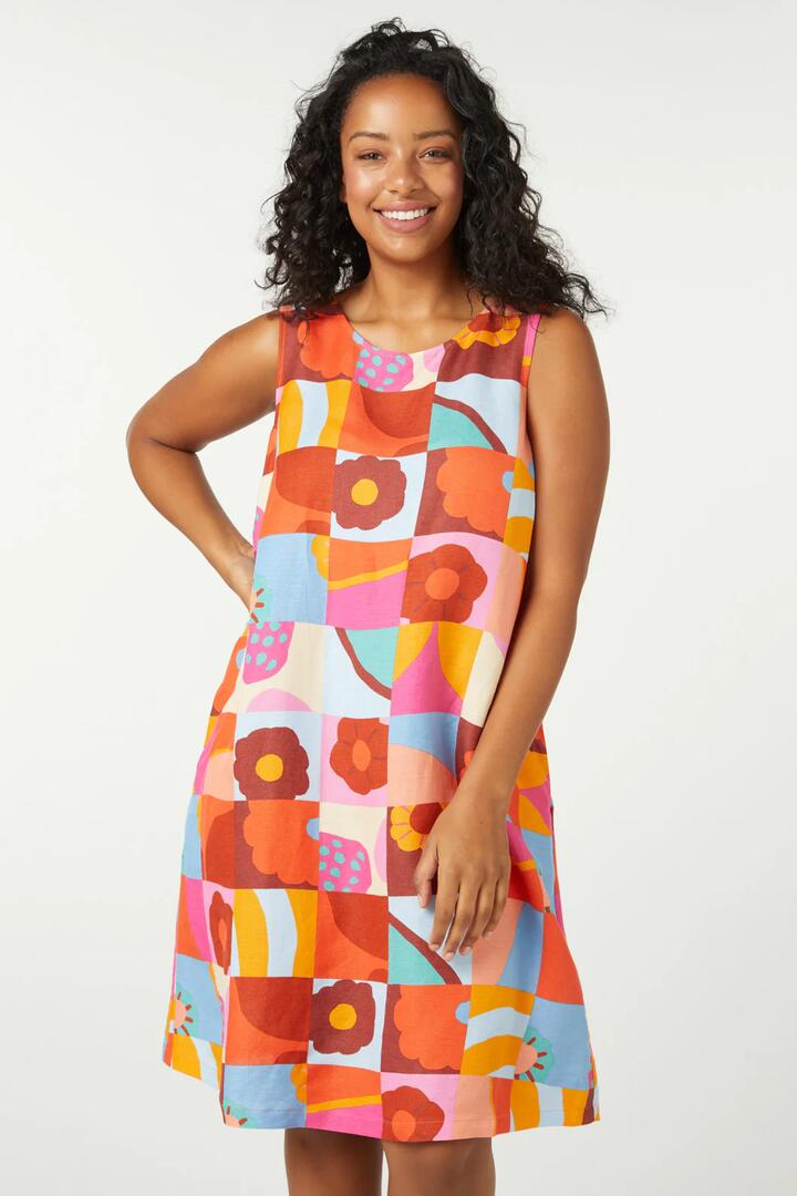 Image of Dresses. Productname: Kiko Sleeveless Dress in Pink colour by brand - Princess Highway