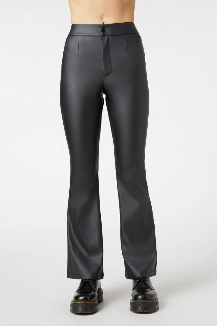 Image of a model wearing Pants. Product name - Radioactive Raver Flares in White colour by brand - Dangerfield