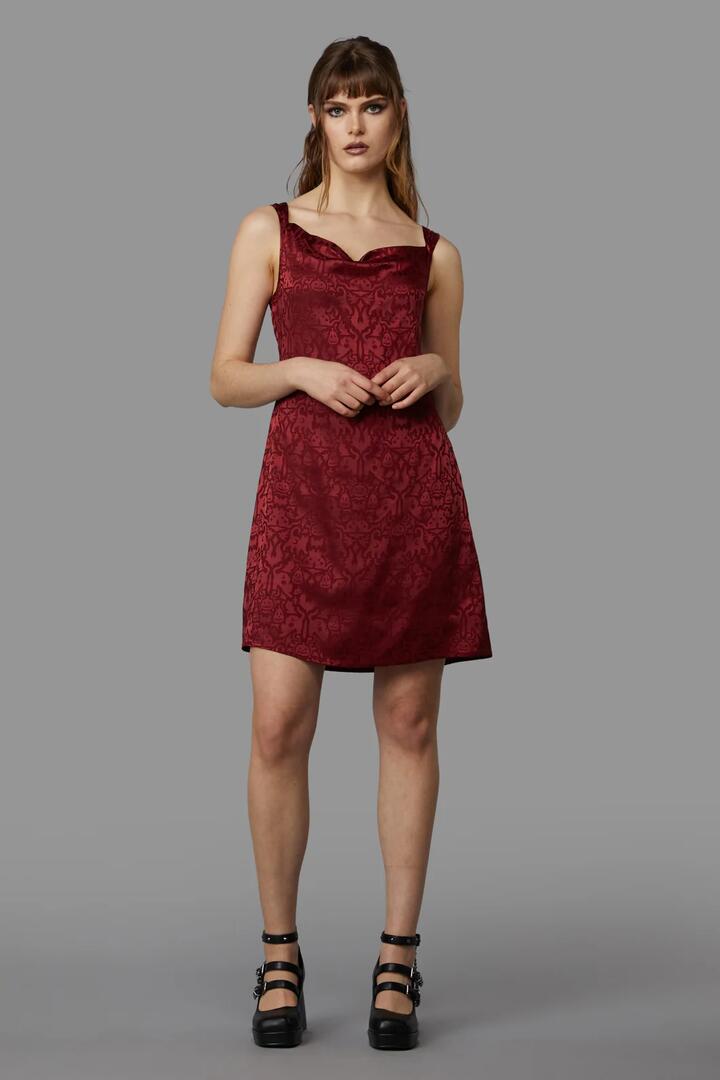 Image of Dresses. Product name - All Hallows Eve Dress in Red colour by brand - Black Friday