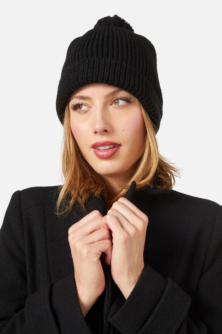 Image of Hats. Productname: Pom Beanie in Black colour by brand - Princess Highway