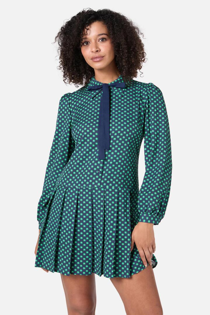 Image of Dresses. Product name - Flora Geo Shirt Dress in Red colour by brand - Princess Highway