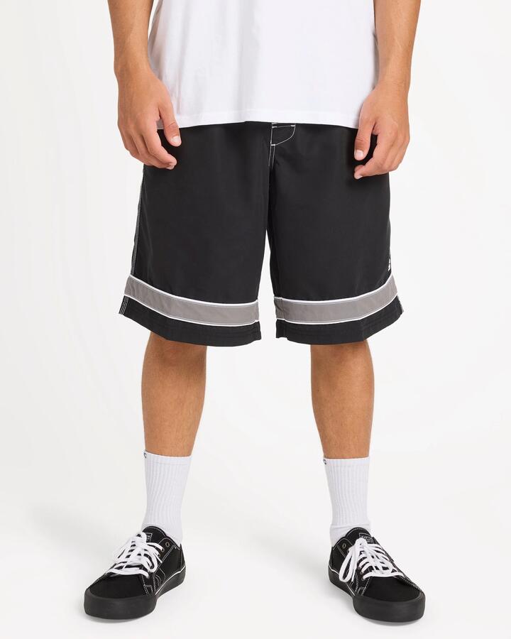 Image of Swimwear. Product name - Billabong Mens Throw Ons 2.0 21" Boardshorts Black in Black colour by brand - Billabong