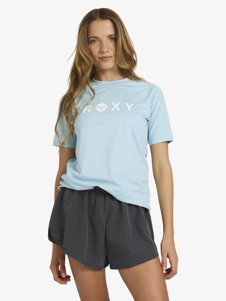 Image of Shirts. Productname: Roxy - Womens Essential Surf Shirt - Sky Blue - in Sky Blue colour by brand - Roxy