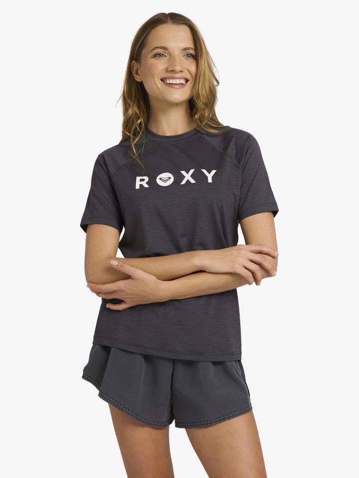 Image of Shirts. Product name - Roxy Womens Essential Surf Shirt Anthracite in Anthracite colour by brand - Roxy