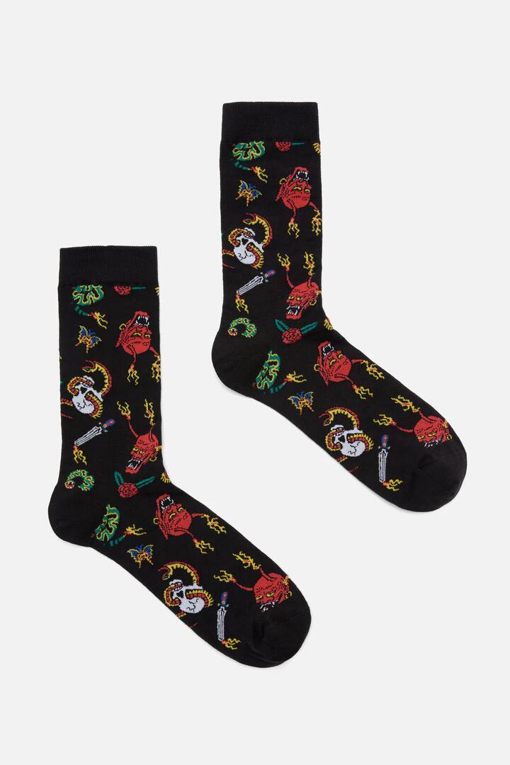 Image of Socks. Productname: Lawless Sock in Black colour by brand - Dangerfield
