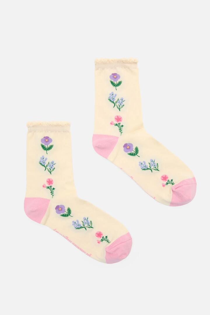 Image of Socks. Productname: Garden Socks in Cream colour by brand - Princess Highway
