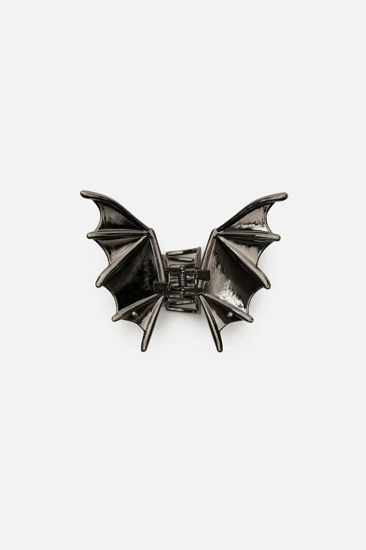 Image of Hair Accessories. Productname: Metal Bat Claw Clip in Silver colour by brand - Dangerfield