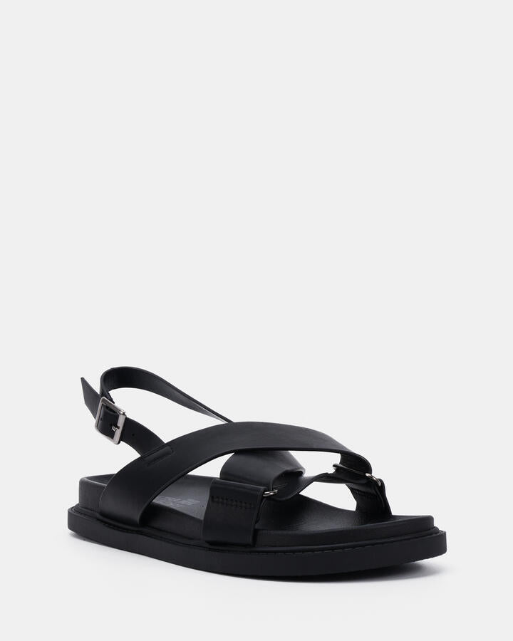 Image of Flats. Productname: CATLYN RIVERS · BLACK: Black - Women's Strappy - Flat in Black colour by brand - Novo