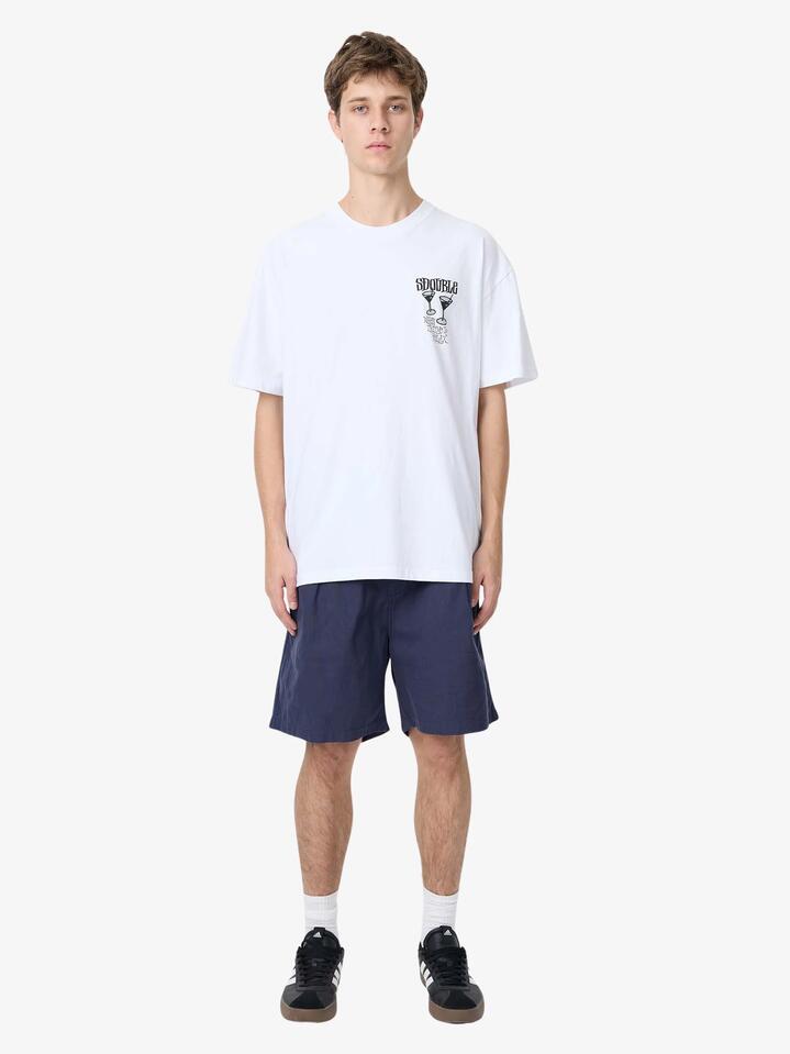 Image of a model wearing Uniforms & Workwear. Productname: S-Double Utility Elastic Workshort in Light Navy colour by brand - S-Double