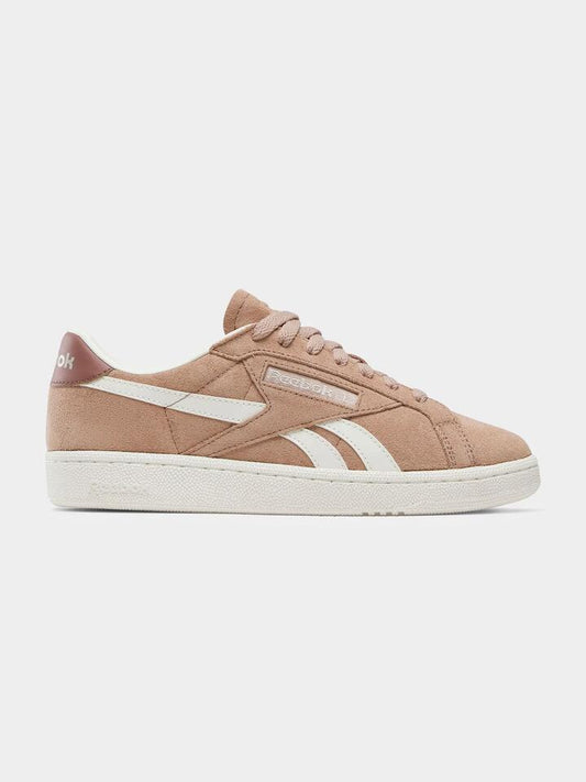 Image of Footwear. Productname: Reebok Womens Club C Grounds Uk in Earth/Chalk/Scorched Earth colour by brand - Reebok