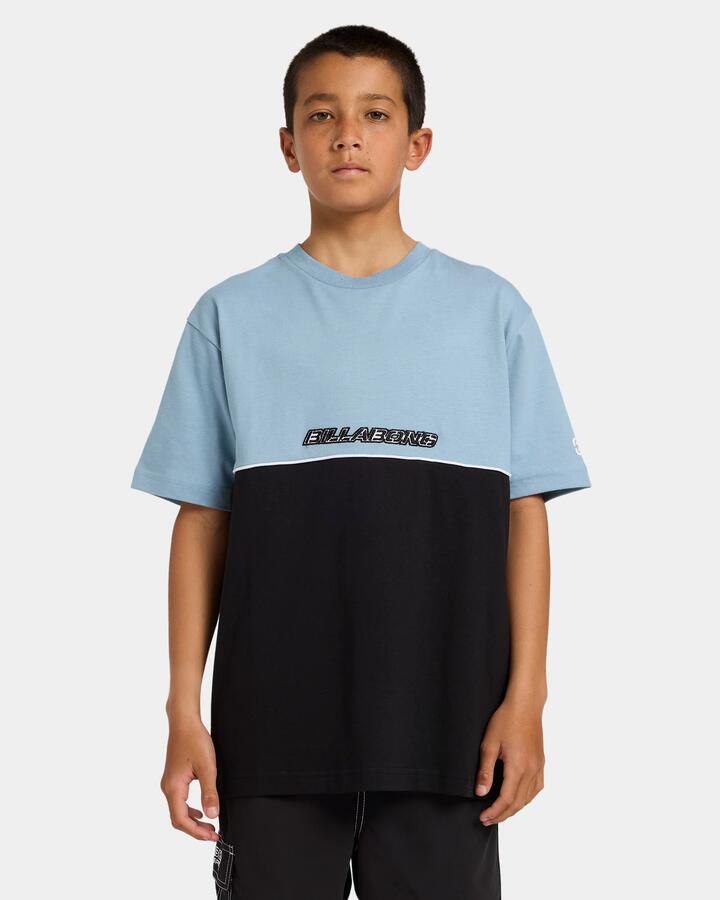Image of T-Shirts. Product name - Billabong Boys 8-16 Spec 73 T-Shirt Dusty Blue in Dusty Blue colour by brand - Billabong