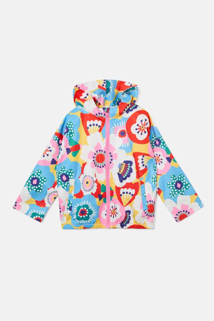 Image of a model wearing Rain Coats. Product name - Copacabana Kids Raincoat in Multi colour by brand - Gorman