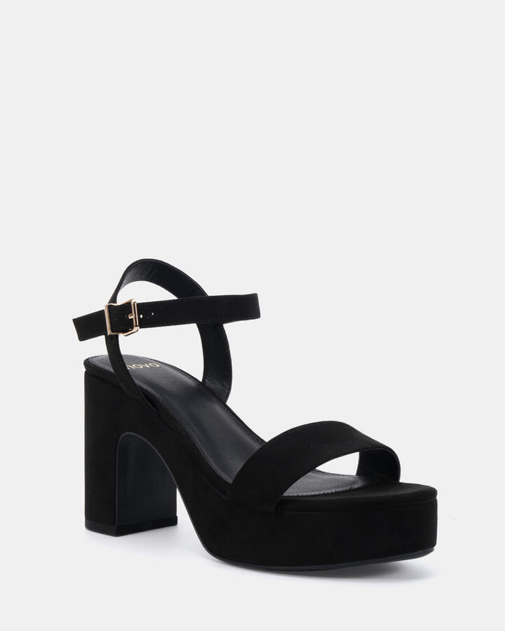 Image of Heels. Productname: Latata: Black - Women's Strappy - High Heel in Black colour by brand - Novo