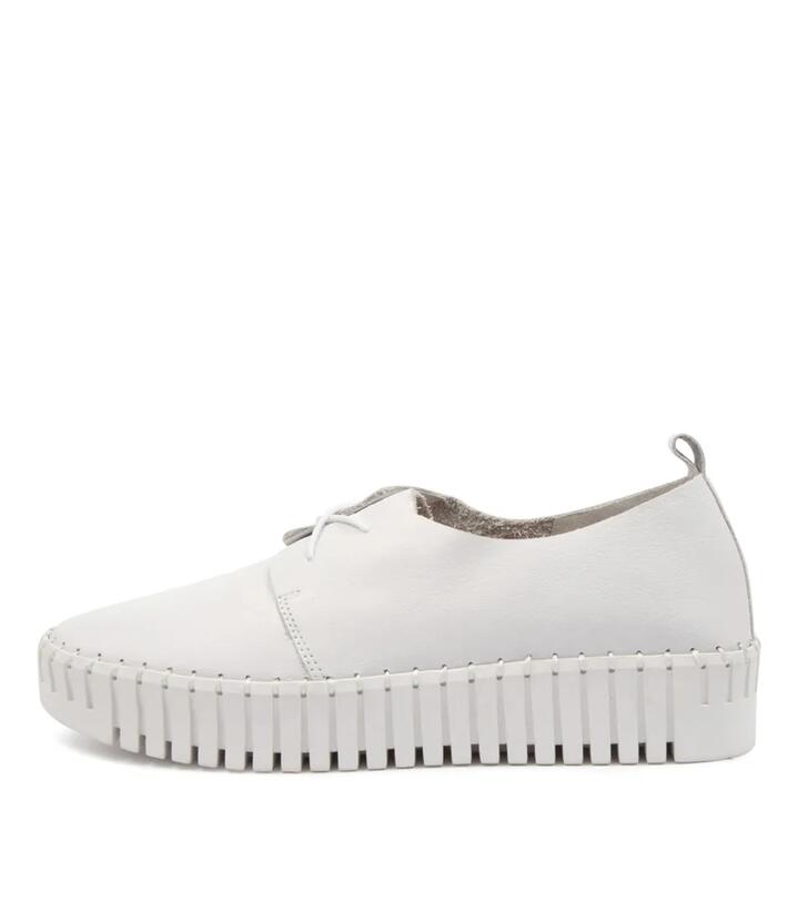 Image of Sneakers. Productname: Brooks White Leather in WHITE colour by brand - MIDAS