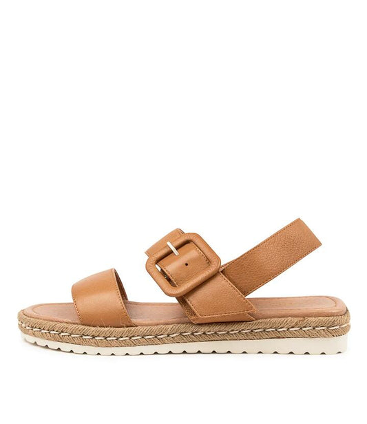 Image of Sandals. Productname: Silo Dk Tan Leather in DK TAN colour by brand - MIDAS