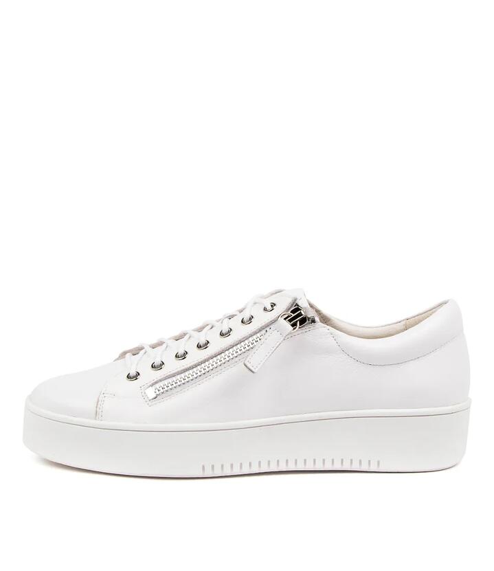 Image of Sneakers. Productname: Laiken White Leather in WHITE-WHITE SOLE colour by brand - MIDAS