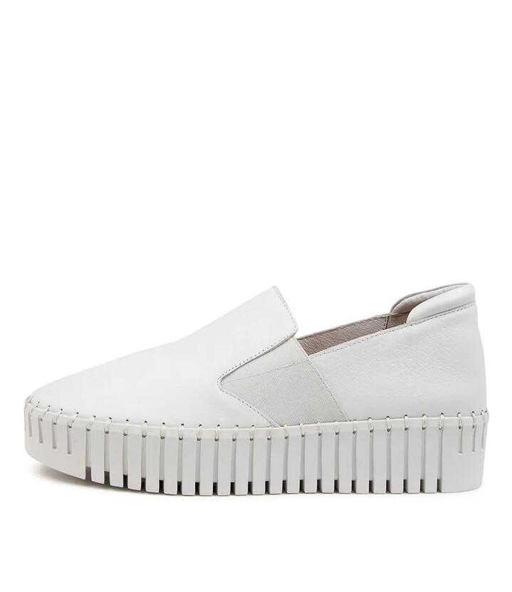 Image of Sneakers. Productname: Bodhi White Leather in White-White Sole colour by brand - MIDAS
