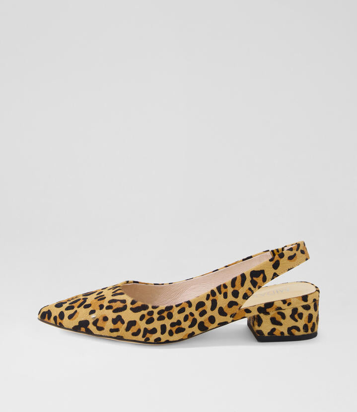 Image of Heels. Productname: Thelma Leopard Pony Heels in LEOPARD colour by brand - MIDAS