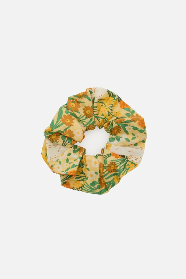 Image of Hair Accessories. Productname: Cat & Flora Scrunchie in Orange colour by brand - Princess Highway