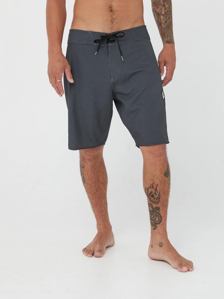 Image of Swimwear. Product name - Volcom Mens Too Hectik 2 Boardshorts Black in Black colour by brand - Volcom
