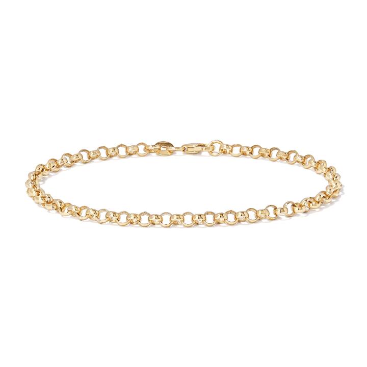 Image of Bracelets. Productname: 19cm Belcher Bracelet in 9kt Yellow Bonded Gold in Gold colour by brand - Bevilles