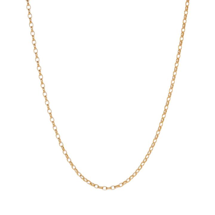 Image of Necklaces. Productname: 45cm Hollow Paperclip Chain in 9ct Yellow Gold in Gold colour by brand - Bevilles