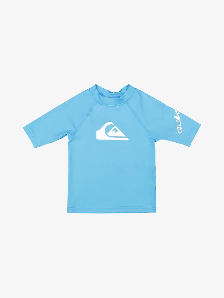 Image of Coats & Jackets. Productname: Quiksilver Boys 2-7 All Time Rash Vest Horizon Blue - in Horizon Blue colour by brand - Quiksilver