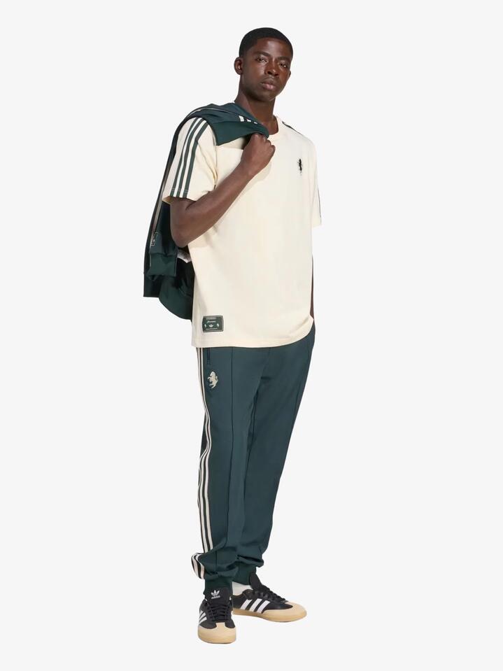 Image of a model wearing Tops. Productname: Adidas Juventus Icon Tee in Ecru Tint colour by brand - Adidas