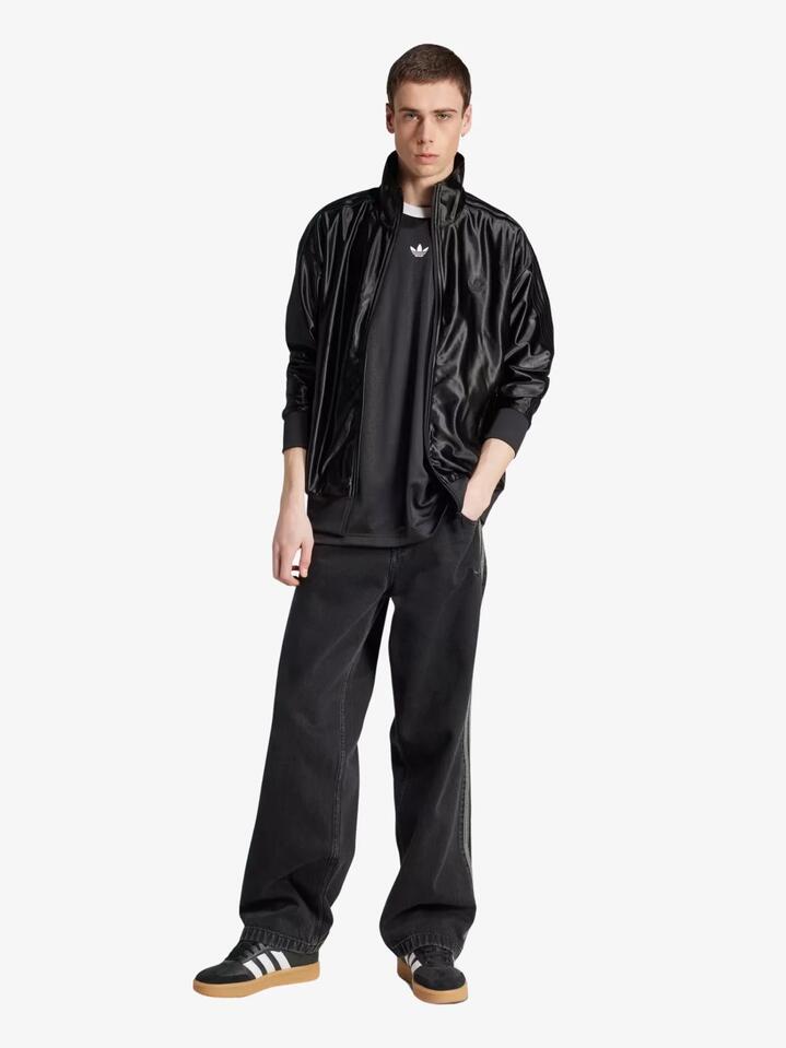 Image of a model wearing Tops. Productname: Adidas Jacquard Jersey in Blackwhite colour by brand - Adidas