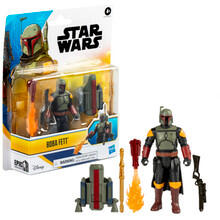 Image of Action Figures. Product name - Star Wars Epic World of Action Chewbacca 4 inch Deluxe Action Figure in colour by brand - Toymate