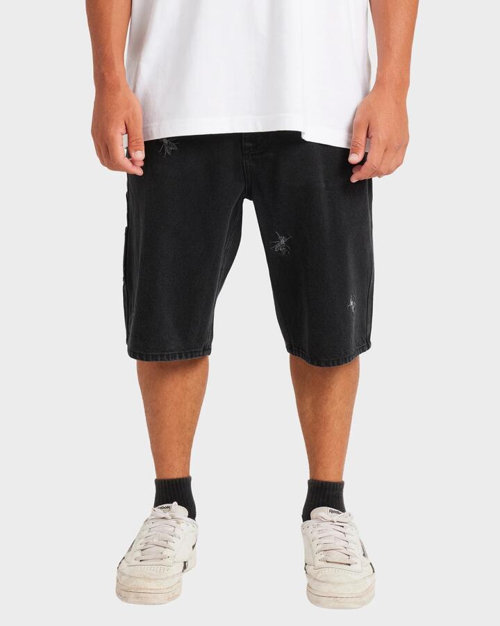 Image of Accessories. Productname: Billabong Mens Bong Fly 23" Jorts Black - in Black colour by brand - Billabong