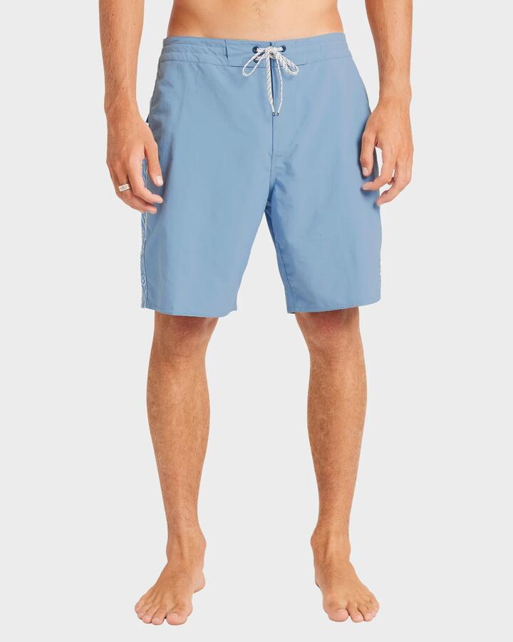 Image of Swimwear. Productname: Billabong Mens Wategos Lo Tide 19" Boardshorts Denim - in Denim colour by brand - Billabong