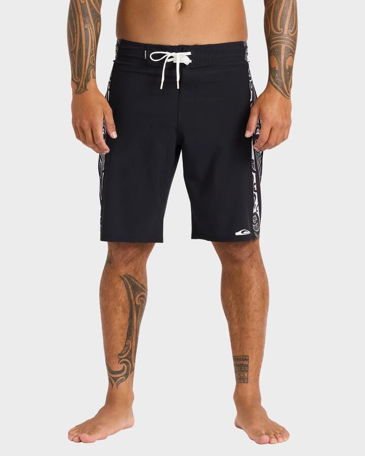Image of Swimwear. Product name - Quiksilver Mens Mangotu 20" Boardshorts Black in Black colour by brand - Quiksilver