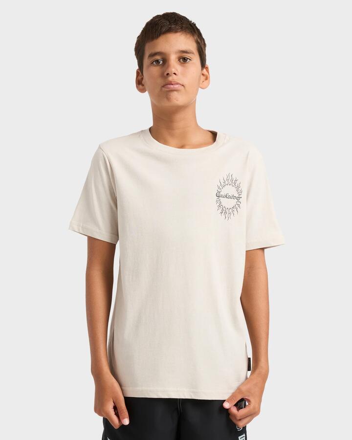 Image of T-Shirts. Product name - Quiksilver Boys 8-16 Interconnect T-Shirt Moonstruck in Moonstruck colour by brand - Quiksilver