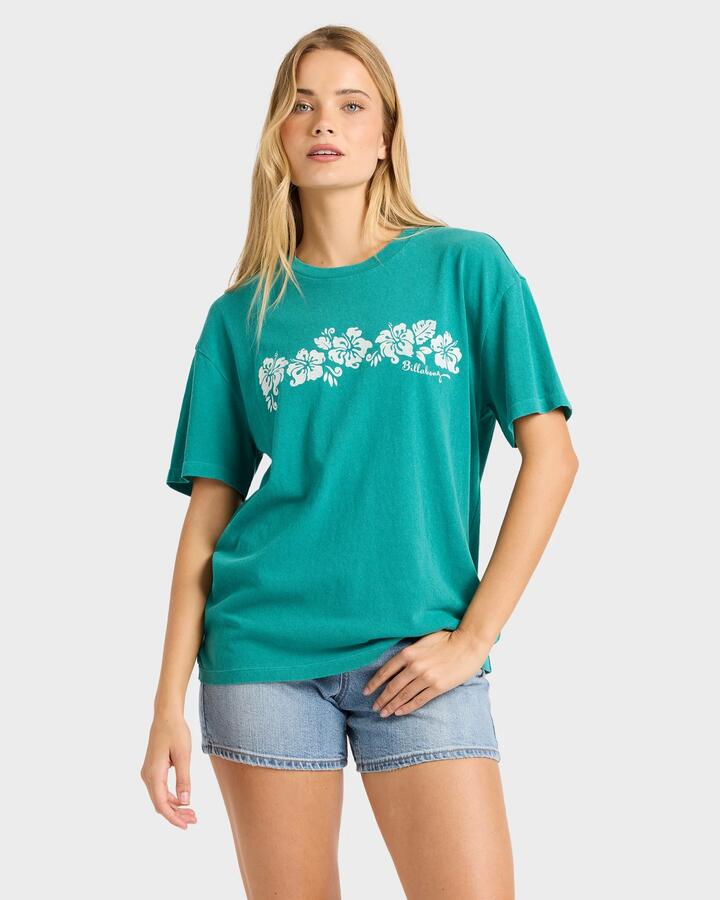 Image of T-Shirts. Product name - Billabong Womens Dreams For Days T-Shirt Deep Sea - in Deep Sea colour by brand - Billabong