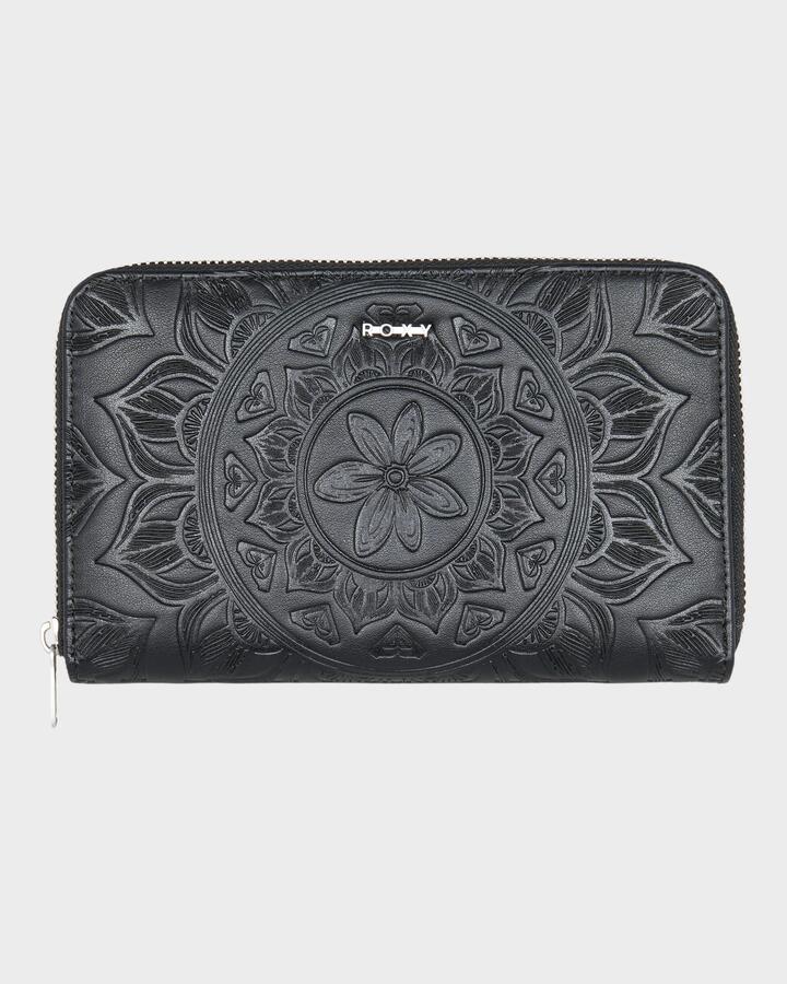 Image of Wallets & Money Clips. Productname: Roxy - Womens Back In Brooklyn Leather Wallet - Anthracite - in Anthracite colour by brand - Roxy