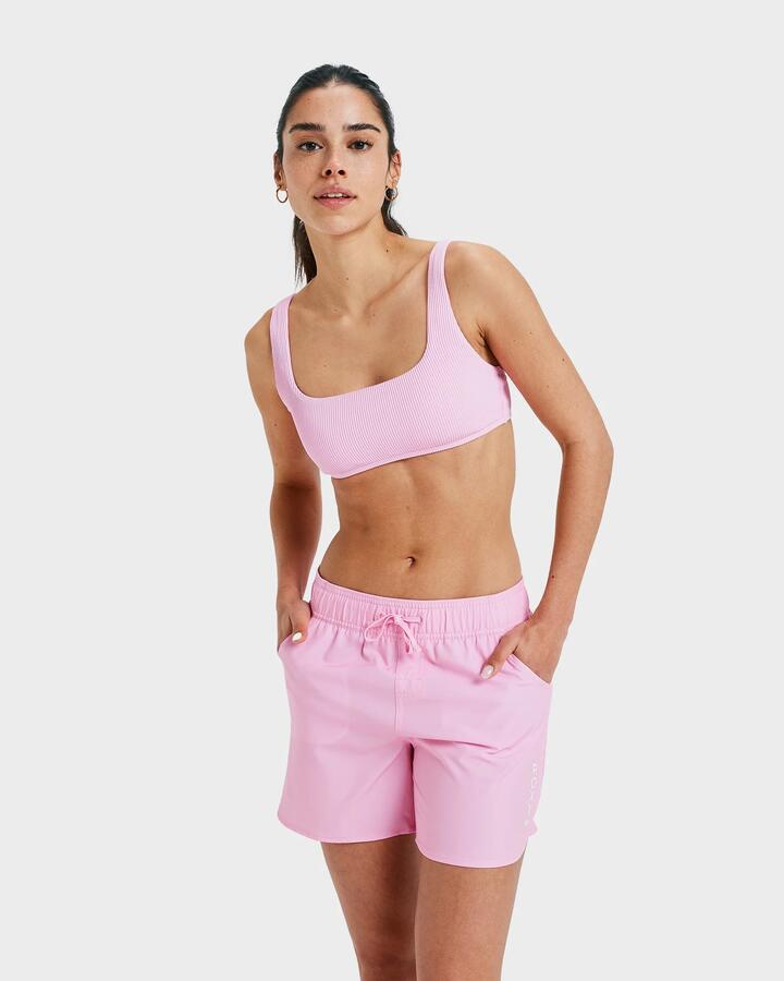 Image of Swimwear. Product name - Roxy Womens Wave 5" Boardshorts Bonbon in Bonbon colour by brand - Roxy