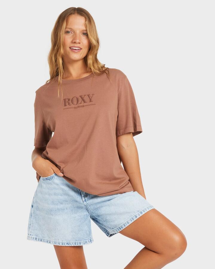 Image of T-Shirts. Product name - Roxy Womens Sweet Life T-Shirt Coconut in Coconut colour by brand - Roxy