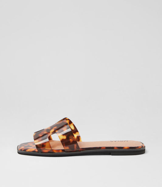 Image of Slippers. Productname: Stevans Leopard Slides in LEOPARD colour by brand - MIDAS