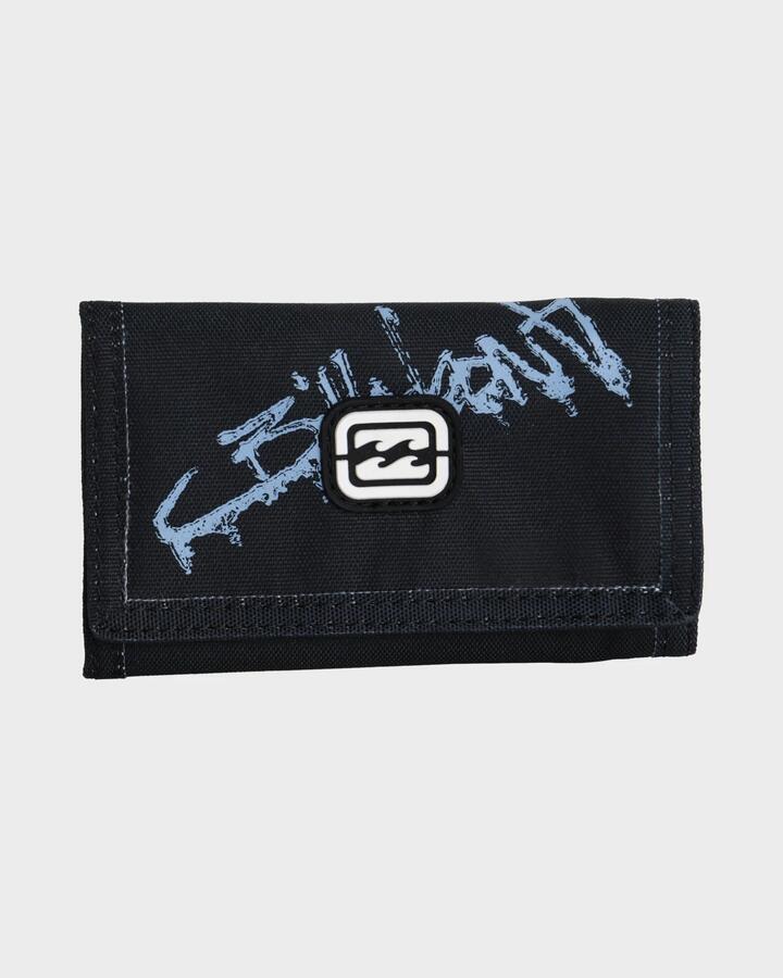 Image of Wallets & Money Clips. Productname: Billabong - Mens Atom Velcro Tri Fold Wallet - Black - in Black colour by brand - Billabong