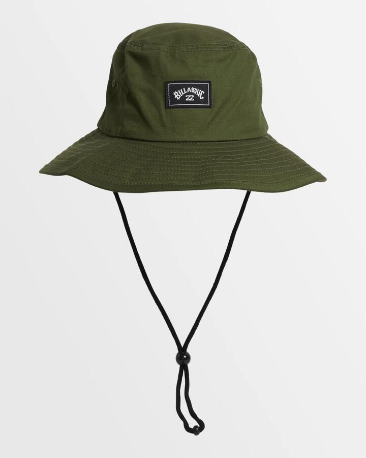 Image of Hats. Product name - Billabong Mens Big John Bucket Hat Military in Military colour by brand - Billabong