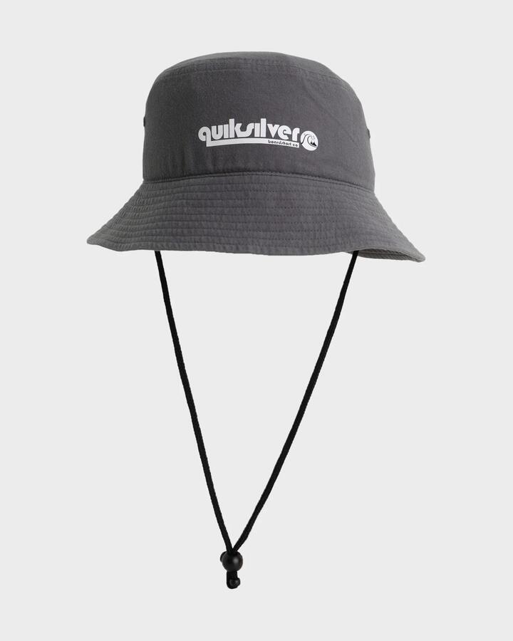 Image of Hats. Product name - Quiksilver Mens Buckology Bucket Hat Iron Gate in Iron Gate colour by brand - Quiksilver