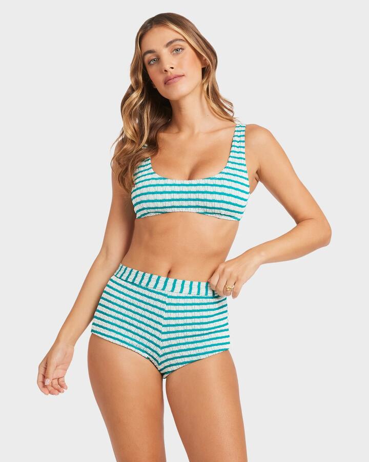 Image of Swimwear. Productname: Billabong Womens Wavey Daze Lina Bikini Top Deep Sea - in Deep Sea colour by brand - Billabong